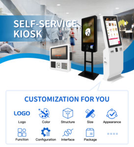 Quiosco de pedidos de comida rápida de autoservicio con pantalla táctil interactiva para centros comerciales Tiendas minoristas Aplicación interior SDK OEM - Product Image 4
