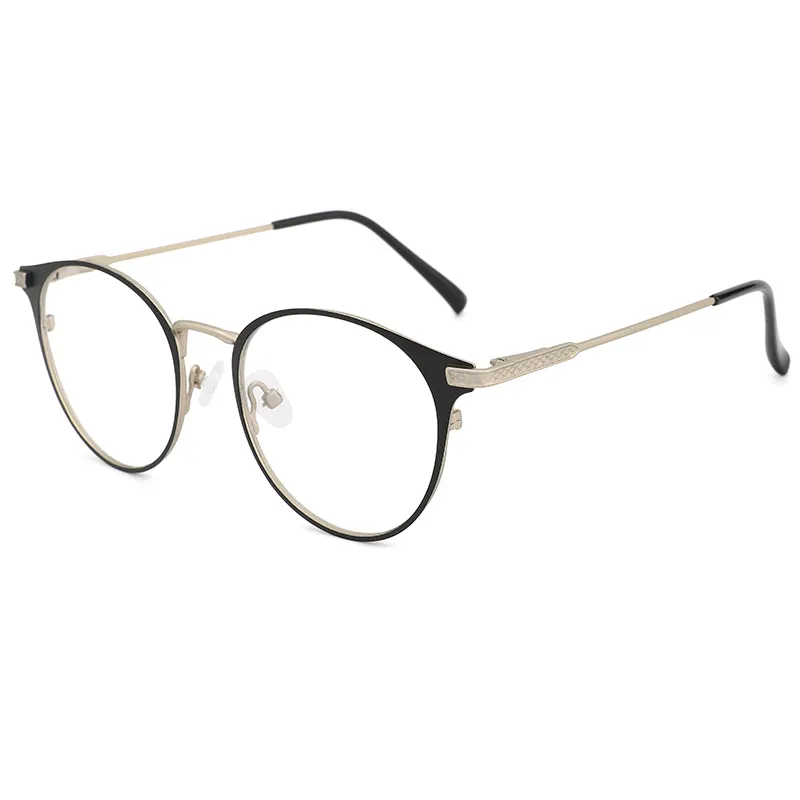 दौर लोकप्रिय स्लिम यूनिसेक्स धातु ऑप्टिकल आँख चश्मे के फ्रेम