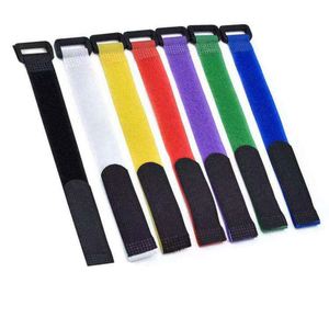 Custom Nylon Fastener Velcroes Cable Tie Nylon <b>Hook</b> and Loop Strap Cable Tie Cinch Strap Buckle Velcroes - Product Image 3