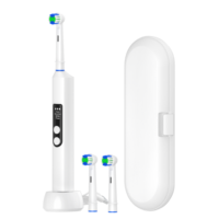 2024 Offres Spéciales IPX7 adulte nettoyage blanchiment des dents brosse à poils souples Rechargeable rotatif brosse à dents électrique pour oral