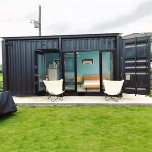 Low Price Light Steel 20ft Flat Pack Container House Prefab Container Camping Homes Detachable Container House for Labor Camp