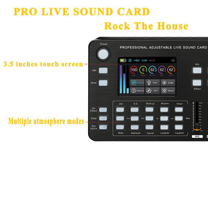 <span class=keywords><strong>Carte</strong></span> <span class=keywords><strong>son</strong></span> live <span class=keywords><strong>haut</strong></span> <span class=keywords><strong>de</strong></span> <span class=keywords><strong>gamme</strong></span> GAX-HK668, alimentation 48V, écran tactile, interface USB, 4 canaux, fréquence d'échantillonnage 192kHz pour l'enregistrement - Product Image 2