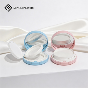 กล่องบรรจุภัณฑ์เครื่องสำอางแบบพลิกเปิดได้ พร้อมเบาะลม สำหรับบีบีครีม รองพื้นชนิดน้ำ วัสดุ ABS+PP สีดำ - Product Image 2