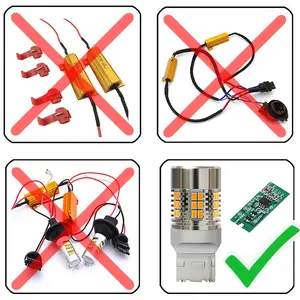 7440 T20/S25 Entschlüsselung 28 W Anti-Stroboskopische gelbe LED-Autolenkrone kundendefiniertes Türlicht grenzüberschreitend gleiches Universalmodell