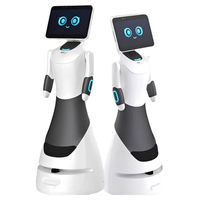 Robot de réception interactif vocal humanoïde IA avec navigation automatique LiDAR, robot guide commercial multilingue