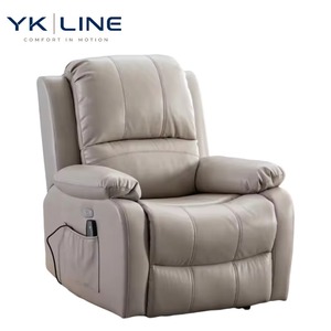 Fauteuil inclinable électrique de loisirs en <span class=keywords><strong>cuir</strong></span>, design moderne, dossier réglable, pour salon – Canapé inclinable électrique - Product Image 1