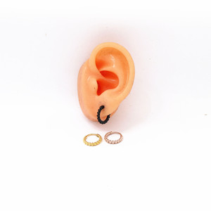 yunnique Huggie <b>Earrings</b> 316 Stainless Steel Ball Shape Electroplated For Men And Women Fashion <b>Stud</b> <b>Earrings</b> - Product Image 2