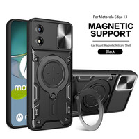 Étui à anneau magnétique de luxe pour iPhone 17promax 16 15 14 13 Pro Max Nillkin CamShield antichoc Anti-chute lentille Protection de fenêtre