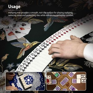<span class=keywords><strong>Tapis</strong></span> de Mahjong - Réduction du bruit, antidérapant, en néoprène, portable, pour <span class=keywords><strong>poker</strong></span>, jeux de cartes, jeux de société - Product Image 2