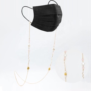 UNIQ <span class=keywords><strong>AM003</strong></span> Mode Anti-Perdue Face Masquage Porte-Chaîne Collier Bracelet Décoratif Laisse De Mode Chaîne De Lunettes - Product Image 3