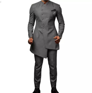 Costumes pour hommes Groom Tuxedo Indian Wedding Wear Casual Man Blazer Men Solid Suit Slim Wedding Suits (Jacket + Pants) 10% - Product Image 1