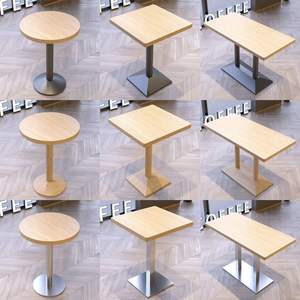 Mesa de Comedor Cuadrada de Madera Maciza de Varias Capas para Espacios Comerciales (Cafeterías, Restaurantes, Bares de Aperitivos, Restaurantes de Comida Rápida) - Product Image 2