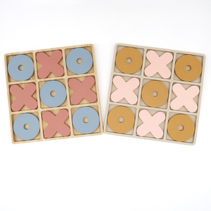 Tương tác giữa cha mẹ và con cái trò chơi Bảng gỗ <span class=keywords><strong>xo</strong></span> Tic Tac Toe cờ vua vui phát triển câu đố đồ chơi giáo dục thông minh - Product Image 1