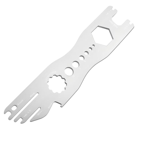 Clé à outils multifonctionnelle pour <span class=keywords><strong>vélo</strong></span> Briviga, usinée CNC, 8 en 1, outil de <span class=keywords><strong>réparation</strong></span> de <span class=keywords><strong>vélo</strong></span>, correction de disque de frein, clé à pédale, ouvre-bouteille - Product Image 2