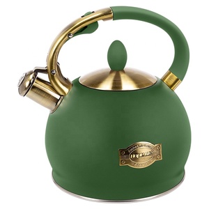 Bouilloire sifflante 3,0 L pour cuisinière, en acier inoxydable de qualité alimentaire, avec poignée ergonomique anti-chaleur - Product Image 1