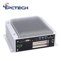 Boîtier PC industriel mini sans ventilateur avec plusieurs ports USB intégrés pour le rail/le transport