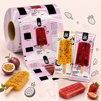 Popsicle Roll Film Custom Printed Food Grade Rollstock for Ice Cream Bar Frozen Fruit Treat Packaging Suppliers