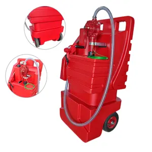 150L Heavy Duty Retomold Poly Diesel Or Petrol Fuel Storage Tank With Wheels For Boat Mobile Fuel Tank Fuel Caddy