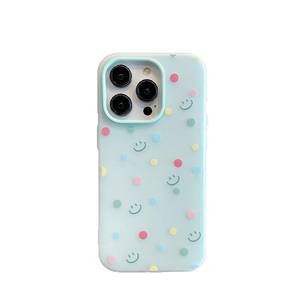 Coque de téléphone Polo Dot pour <span class=keywords><strong>Apple</strong></span> 16 Pro Max, 15 Nouveau, 14 Pro, 13, motif <span class=keywords><strong>Smiley</strong></span> Face, en TPU souple, avec support de téléphone inclus, compatible 7 Plus - Product Image 5