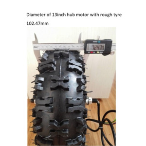 Motor de Robot móvil para exteriores, Motor Servo de cubo de 13 pulgadas, engranaje sin escobillas de CC, rueda eléctrica en Motor con codificador, <span class=keywords><strong>Sensor</strong></span> Hall, neumático de vacío - Product Image 2