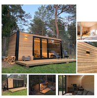 Maison préfabriquée extensible moderne en acier sandwich, personnalisée, en bois et en métal, de 20 pieds/40 pieds, respirante, pour usage extérieur
