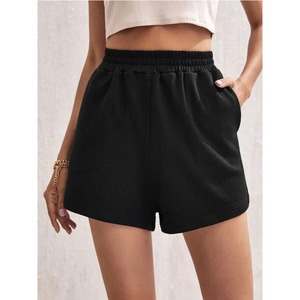 Short d'été en coton imprimé personnalisé de haute qualité pour femmes, jogging respirant, cordon de serrage en éponge pour la course sportive décontractée - Product Image 4