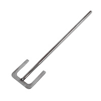 Disque de dispersion en acier inoxydable OEM SS316L, pale de mélange avec axe de 70 cm et lame de 13,5 cm pour le mélange de grands volumes