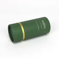 Emballage personnalisé en tube cylindrique en papier kraft noir rond pour huiles essentielles, parfums, cosmétiques, produits de beauté