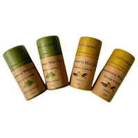 Tube de rouge à lèvres en papier kraft écologique recyclé biodégradable à 100% Emballage de tube de baume à lèvres