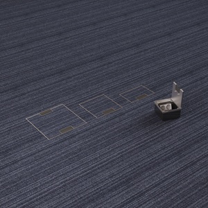 Boîte de sortie de plancher en acier inoxydable avec couvercle encastré amovible et deux ports d'alimentation - Product Image 6