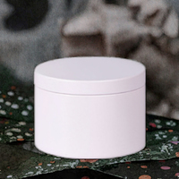 Boîte de rangement en fer blanc de 2 oz en stock pour aliments, bonbons, badges, aimants, bougies, autocollants, finition brillante, boîte cadeau en métal
