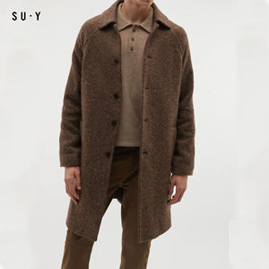 Cappotto lungo da <span class=keywords><strong>uomo</strong></span> autunno inverno spesso personalizzato cappotto in lana <span class=keywords><strong>Cashmere</strong></span> stile britannico giacche a vento calde - Product Image 1