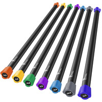 XPRT Fitness Home Gym Coloré Formation Populaire Barre De Poids Droite Aérobic Workout Body Barbell Bar 20lb Haltérophilie