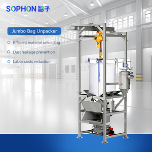 Sophon 2000kg tự động tấn túi xả trạm số lượng lớn túi lớn hạt tải dỡ tải hệ thống băng tải cho bột thạch cao đá vôi - Product Image 2