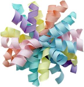 Noeuds bouclés de 6 pouces, noeuds pré-faits, ruban auto-adhésif, tons doux, décoration de panier, cadeau, anniversaire, fête, anniversaire de mariage - Product Image 1