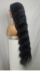 Cho Thụy Sĩ Cho Ren Phía Trước Tóc Giả Với 13*4 Dài Remy Tóc Nguyên Cơ Thể Sóng Brazil Màu Sắc Tự Nhiên Thẳng Ren Trong Suốt - Product Image 4