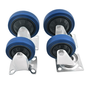 Ruedas Giratorias de Acero Inoxidable y Nylon TPR Medianas, con Absorción de Impactos y Baja Gravedad, para Maquinaria Industrial - Product Image 2