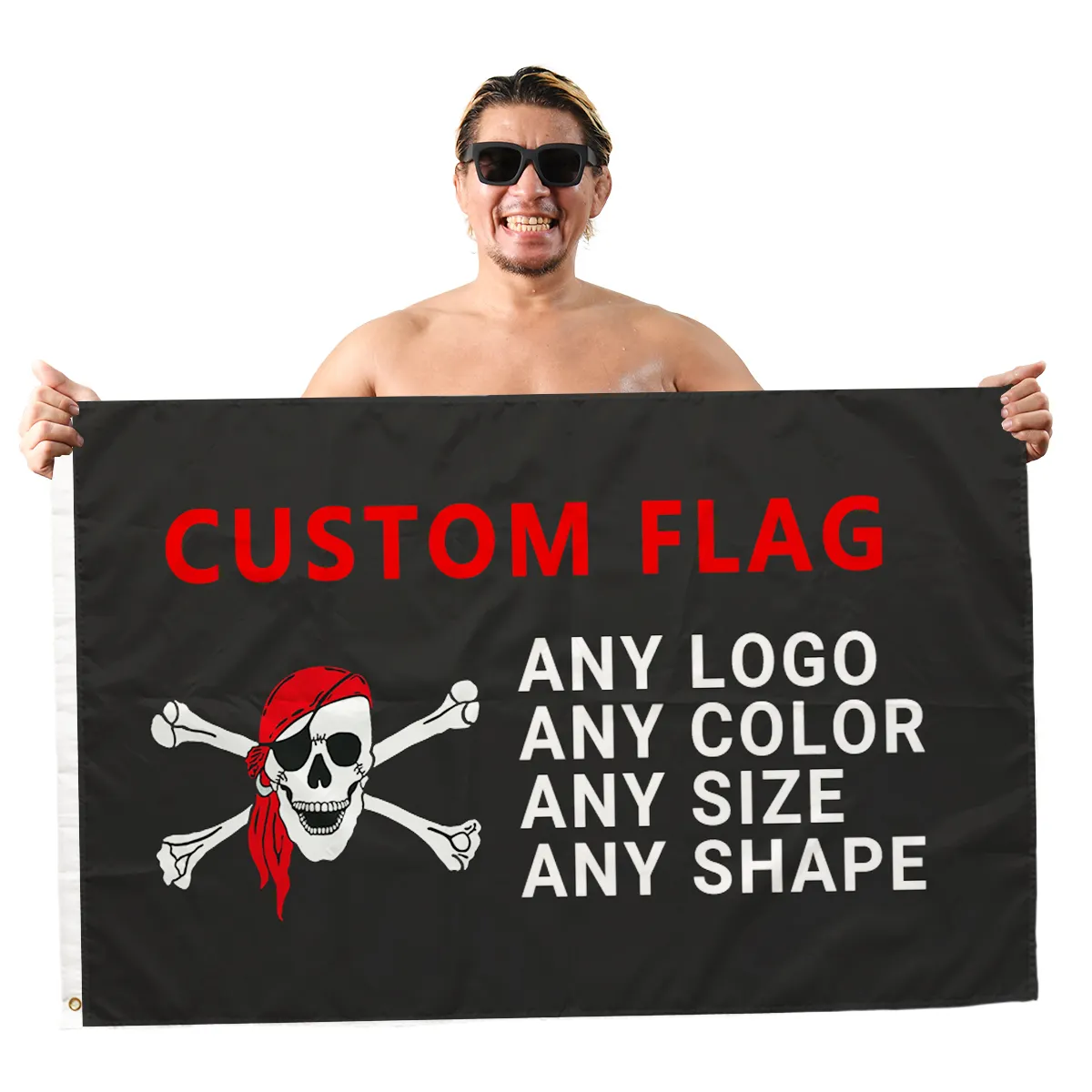 Drapeau personnalisé 3x5 en Polyester, impression numérique de grande taille