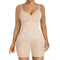 Vêtements de corps complets sans couture avec fermeture éclair sur le devant Vêtements de corps complets Fajas Colombianas Femmes Vêtements de corps complets Shaper Compression Fesses