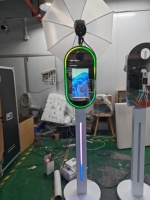 Offre Spéciale : Kiosque à Selfie avec Anneau Lumineux, Support LED pour iPad, Coque Portable pour Photobooth avec Télécommande