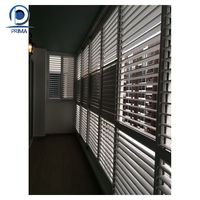 Prima House persiennes de fenêtre support de persienne en Aluminium extérieur persienne étanche en Aluminium