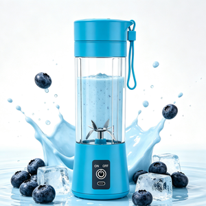 Mini-mixeur intelligent rechargeable pour smoothies, 380 ml, qualité alimentaire, portable, avec batterie 2000 mAh, pour préparation de repas pour bébés (commande en gros) - Product Image 1