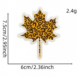 Nouveaux patchs thermocollants en tissu transfrontaliers pour Thanksgiving, décorations de fête avec dindes, citrouilles et motifs de récolte d'automne, pour vêtements - Product Image 3