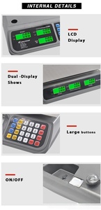 Báscula Comercial Electrónica de Alta Calidad Veidt, Versión en Inglés para Exportación, Plataforma de 30 KG, 14191-1F - Product Image 6