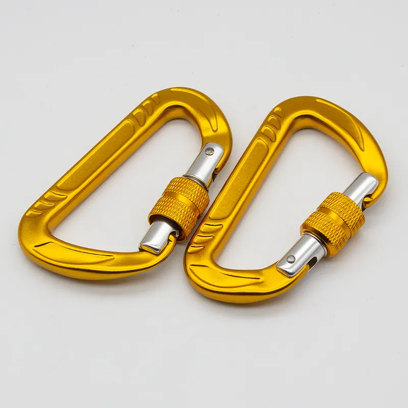 Jensan Custom Logo Đa Chức Năng Siêu Nhẹ 12KN Cổng Vít Nhôm Rocking Leo Carabiner