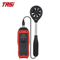 Anémomètre portatif TASI TA642C, nouvelle arrivée, connexion USB, mesureur de vent, température de l'air, équipement de test de la vitesse du flux, maintien des données