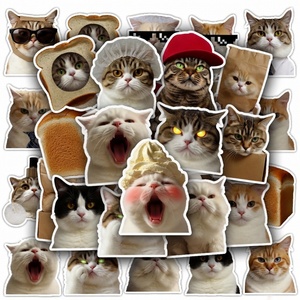 Paquete de Pegatinas de Gatos Adorables, Calcomanías Decorativas para Laptop y Teléfono, Colección para Amantes de los Gatos - Product Image 2