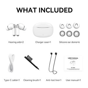 เครื่องช่วยฟัง TWS ราคาถูก, เครื่องช่วยฟังแบบชาร์จได้ราคาประหยัดสำหรับผู้สูงอายุ, ผู้ใหญ่ และผู้มีปัญหาการได้ยินรุนแรง พร้อมระบบตัดเสียงรบกวน - Product Image 6