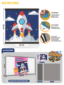 Plus de 2000 <span class=keywords><strong>perles</strong></span> créatives <span class=keywords><strong>pour</strong></span> puzzles en grille, <span class=keywords><strong>perles</strong></span> à fusionner sans repassage, kit de <span class=keywords><strong>loisirs</strong></span> <span class=keywords><strong>créatifs</strong></span> en toile, jouet éducatif DIY <span class=keywords><strong>pour</strong></span> enfants, développement de la motricité fine - Product Image 5