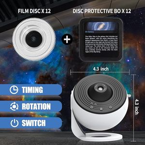 Projecteur de galaxie et de <span class=keywords><strong>planétarium</strong></span> 13 en 1, lampe nébuleuse, veilleuse étoilée programmée pour enfants, home cinéma, plafond, décoration de chambre - Product Image 2